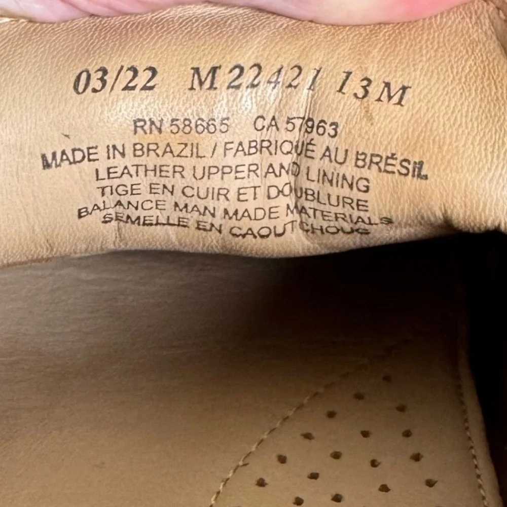 Nordstrom Mens Tan Suede Driving Loafers Moc Toe M22421 Size 13M Brazil